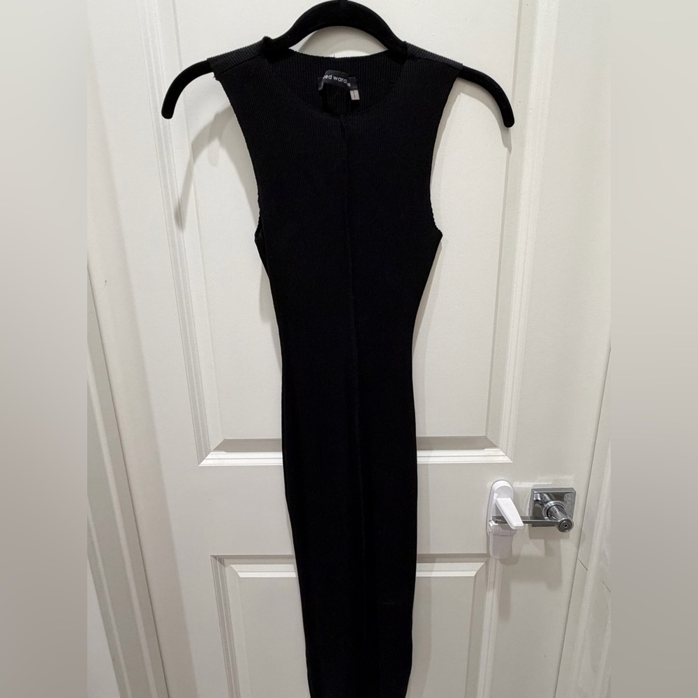 Naked Wardrobe Ribbed Bodycon Midi